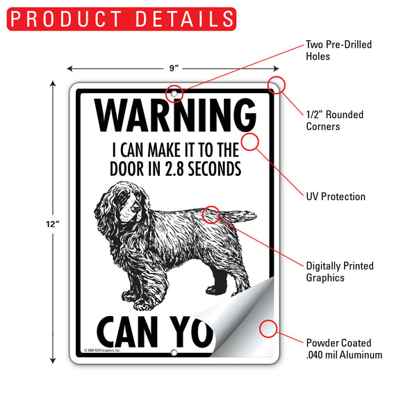 Sussex Spaniel! Make It To Fence or Door Signs (9" x 12")