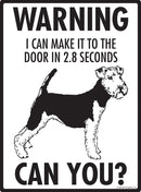 Welsh Terrier Make It To Fence or Door Signs (9" x 12")-3
