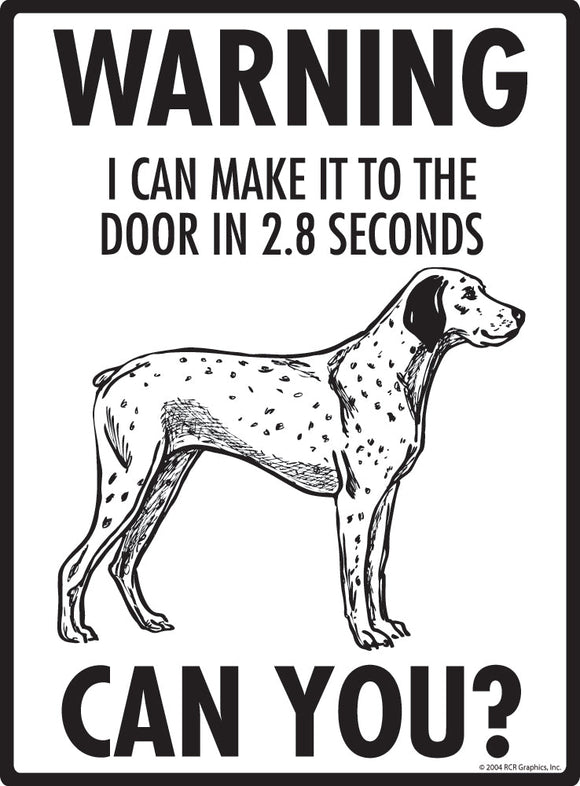 Braque du Bourbonnais Make It To Fence or Door Signs (9" x 12")