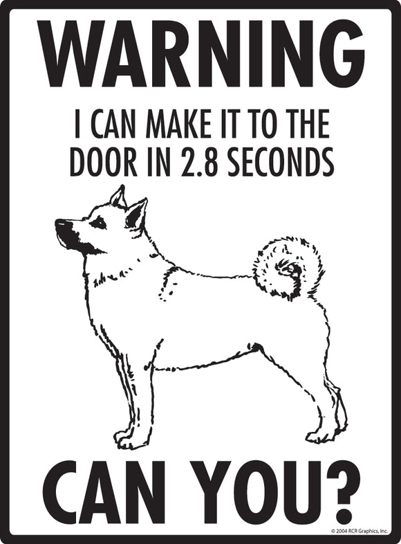 Norwegian Buhund! Make It To Fence or Door Signs (9" x 12")
