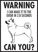 Norwegian Buhund Make It To Fence or Door Signs (9" x 12")-3