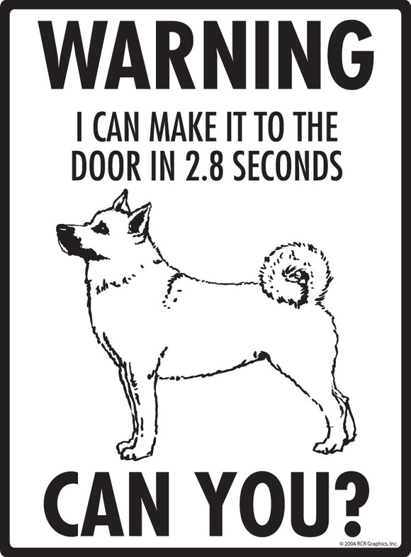 Norwegian Buhund Make It To Fence or Door Signs (9" x 12")
