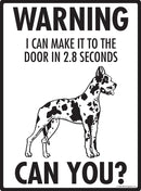 Harlequin Great Dane! Make It To Fence or Door Signs (9" x 12")-2