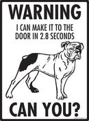 Olde English Bulldogge Make It To Fence or Door Signs (9" x 12")-3