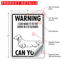 Dachshund (Long Hair)! Make It To Fence or Door Signs (9" x 12")-5
