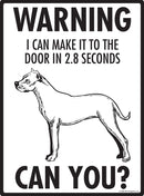 Dogo Argentino Make It To Fence or Door Signs (9" x 12")-3