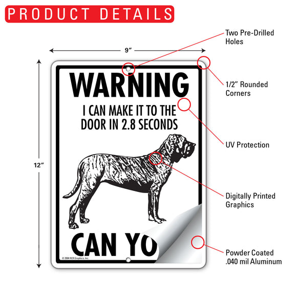 Brazilian Mastiff! Make It To Fence or Door Signs (9" x 12")