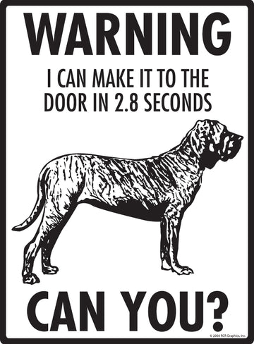 Brazilian Mastiff! Make It To Fence or Door Aluminum Sign - 9x12 Inch, Weatherproof, Yard - 0