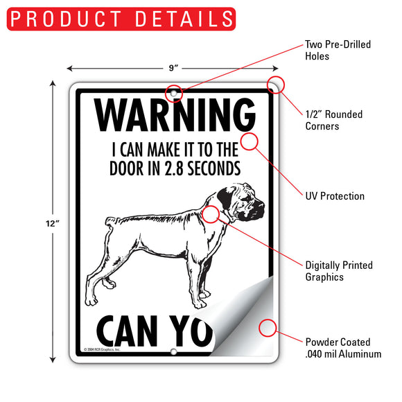 Boerboel! Make It To Fence or Door Signs (9" x 12")