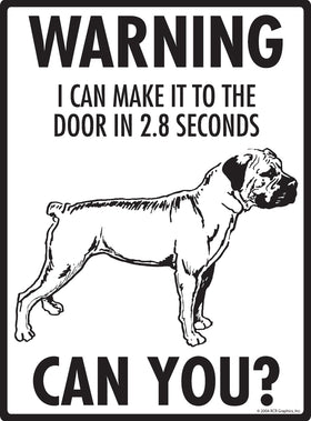 Boerboel! Make It To Fence or Door Signs (9" x 12") - 0