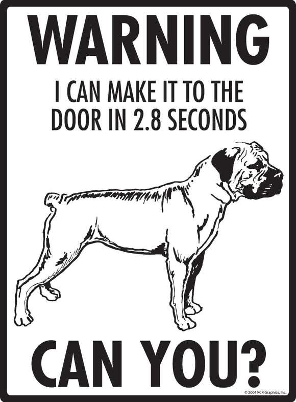 Boerboel Make It To Fence or Door Signs (9" x 12")