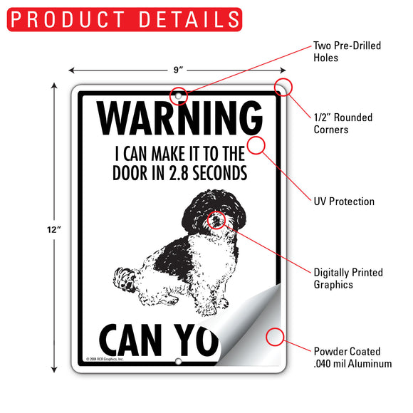 Shih-Poo! Make It To Fence or Door Signs (9" x 12")