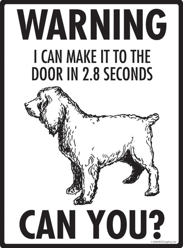Boykin Spaniel! Make It To Fence or Door Aluminum Sign - 9x12 Inch, Weatherproof, Yard - 0