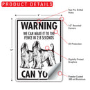 Afghan Hound! Make It To Fence or Door Signs (9" x 12")-6