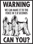 Afghan Hound! Make It To Fence or Door Signs (9" x 12")-3
