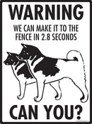 Akita Make It To Fence or Door Signs (9" x 12")-4