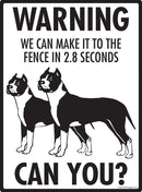 American Staffordshire Terrier Make It To Fence or Door Signs-4