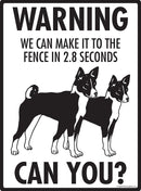 Basenji Make It To Fence or Door Signs (9" x 12")-4