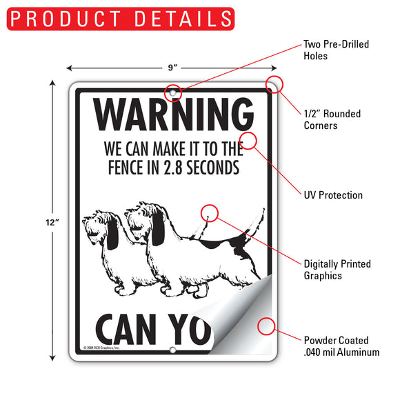 Basset Griffon! Make It To Fence or Door Signs (9" x 12")