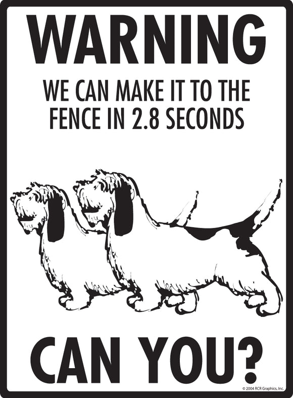 Basset Griffon! Make It To Fence or Door Signs (9" x 12")
