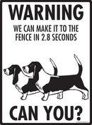 Basset Hound! Make It To Fence or Door Signs (9" x 12")-3