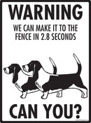 Basset Hound Make It To Fence or Door Signs (9" x 12")-4