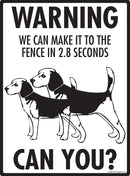 Beagle Make It To Fence or Door Signs (9" x 12")-4