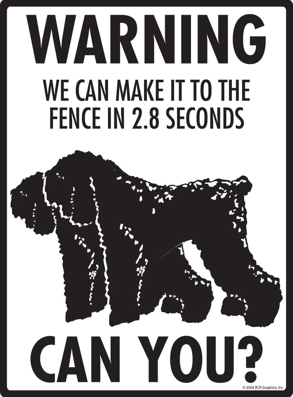 Black Russian Terrier! Make It To Fence or Door Signs (9" x 12")