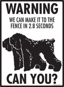 Black Russian Terrier Make It To Fence or Door Signs (9" x 12")-4