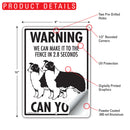 Border Collie! Make It To Fence or Door Signs (9" x 12")-6