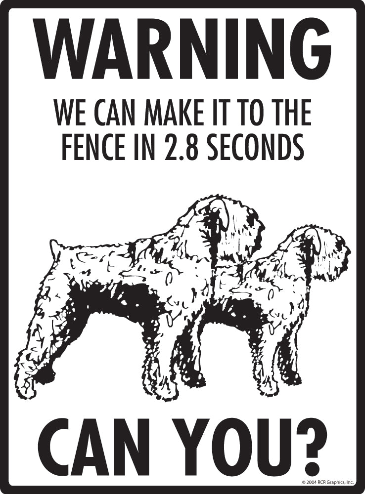 Bouvier des Flandres Make It To Fence or Door Signs (9" x 12")