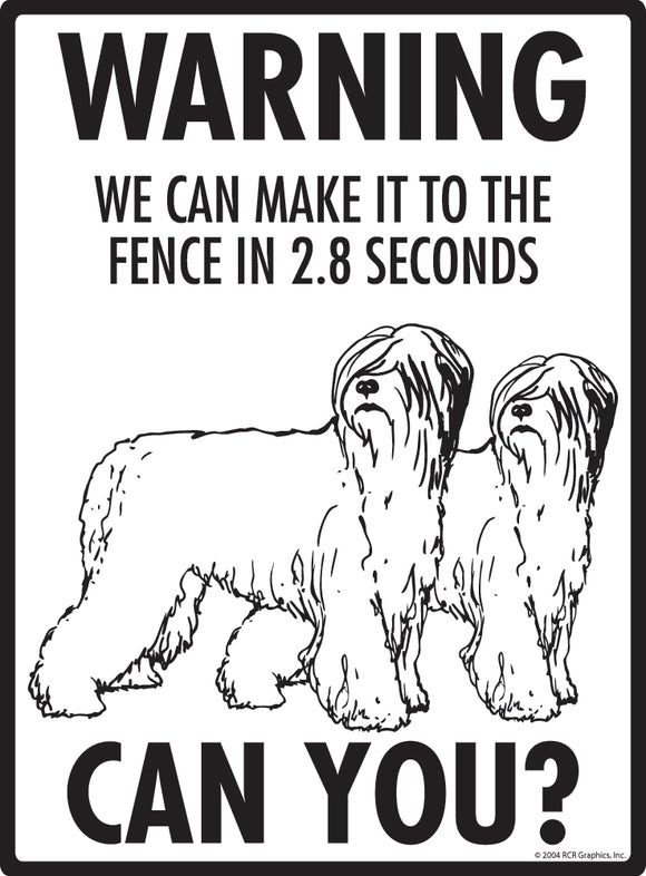 Briard! Make It To Fence or Door Signs (9" x 12")