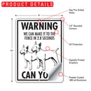 Bull Terrier! Make It To Fence or Door Signs (9" x 12")-6