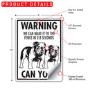 Bulldog! Make It To Fence or Door Signs (9" x 12")-6