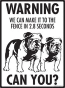 Bulldog! Make It To Fence or Door Signs (9" x 12")-3