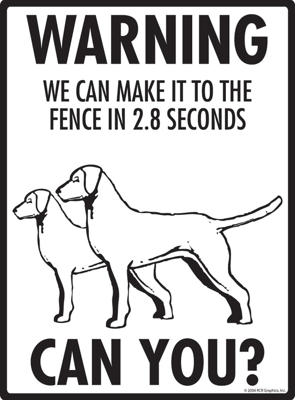Chesapeake Bay Retriever! Make It To Fence or Door Signs (9" x 12")