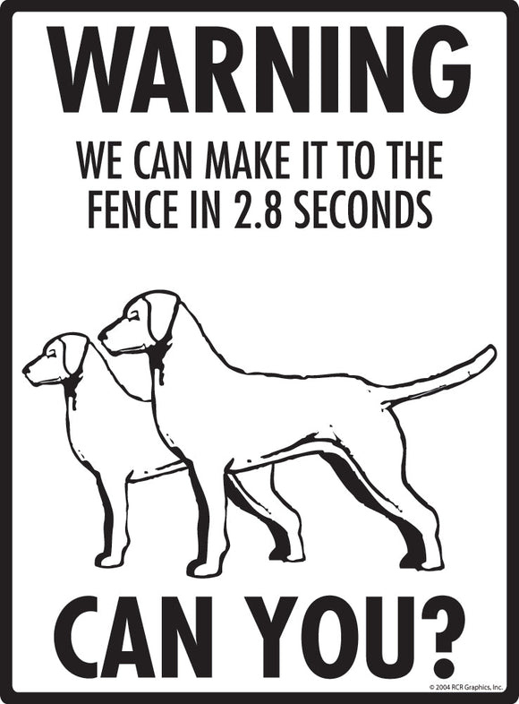 Chesapeake Bay Retriever Make It To Fence or Door Signs (9" x 12")