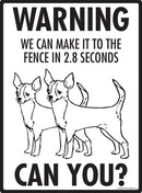 Chihuahua (Short Hair) Make It To Fence or Door Signs (9" x 12")-4