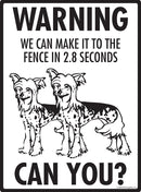 Chinese Crested! Make It To Fence Signs (9" x 12")-3