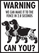 English Cocker Spaniel Make It To Fence or Door Signs (9" x 12")-4