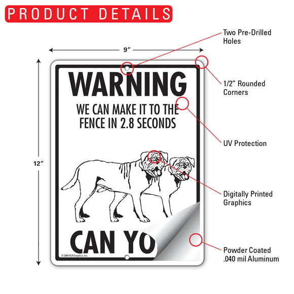 Dogue de Bordeaux! Make It To Fence or Door Signs (9" x 12")