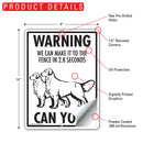Golden Retriever! Make It To Fence or Door Signs (9" x 12")-6