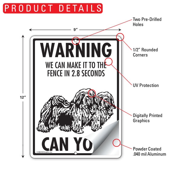 Havanese! Make It To Fence or Door Signs (9" x 12")