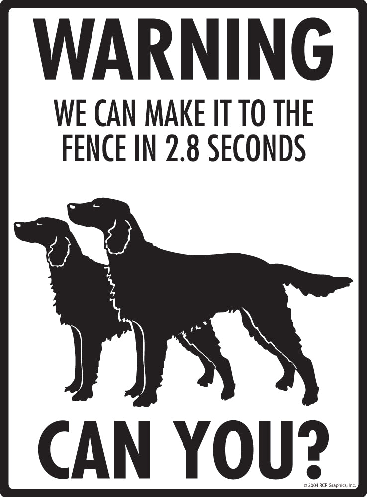 Irish Setter Make It To Fence or Door Signs (9" x 12")