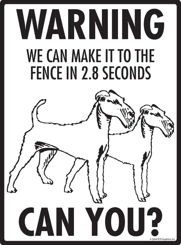 Irish Terrier! Make It To Fence or Door Signs (9" x 12")