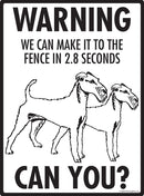 Irish Terrier Make It To Fence or Door Signs (9" x 12")-4