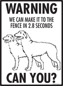 Irish Wolfhound! Make It To Fence or Door Signs (9" x 12")-3
