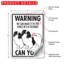 Japanese Chin! Make It To Fence or Door Signs (9" x 12")-6