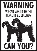 Kerry Blue Terrier Make It To Fence or Door Signs (9" x 12")-4