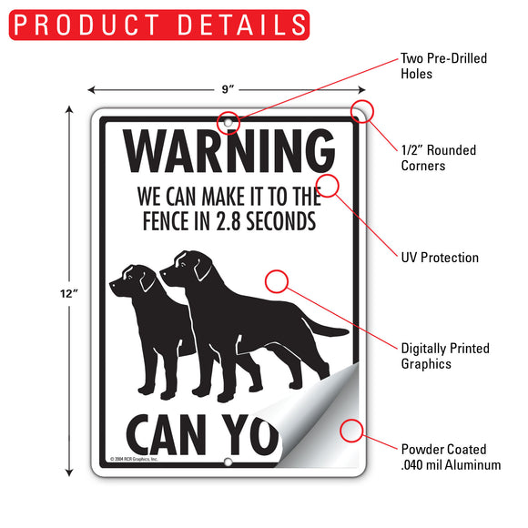 Labrador Retriever! Make It To Fence or Door Signs (9" x 12")